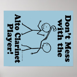 アルト・サックス選手と対戦しない ポスター