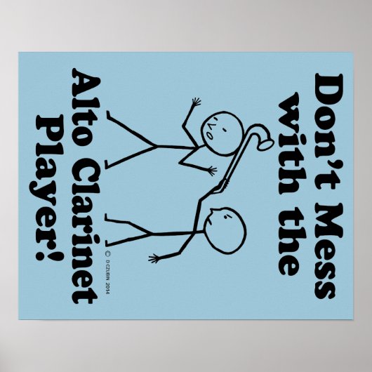 アルト・サックス選手と対戦しない ポスター (正面)