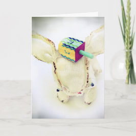 アルドおよびdreidelが付いているハヌカーの挨拶状 シーズンカード