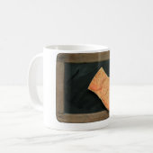 アルドイセパッサーレポンゲヴィンテージ石板ホワイトマグ コーヒーマグカップ (正面左)