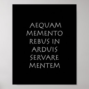 アルドゥア・サーブレメンテムのAequam memento rebus ポスター