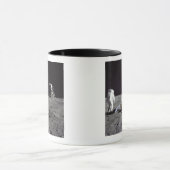 アルドリンが静けさの拠点を振り返る マグカップ (中央)