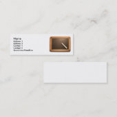 アルドワーズヴィンテージスクール石板とチョークミニBC スキニー名刺 (正面/裏面)