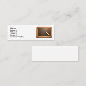 アルドワーズヴィンテージスクール石板とチョークミニBC スキニー名刺 (正面/裏面)