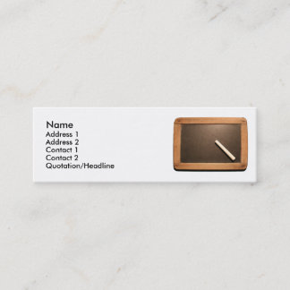 アルドワーズヴィンテージスクール石板とチョークミニBC スキニー名刺