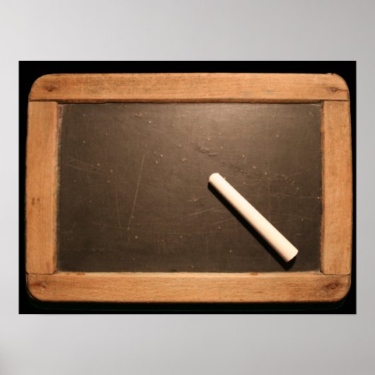 アルドワーズヴィンテージスクール石板チョークBポスター ポスター (正面)