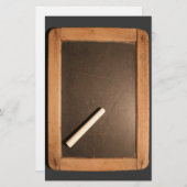 アルドワーズヴィンテージ学校石板チョーク文房具 便箋 (正面/裏面)