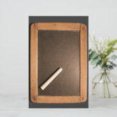 アルドワーズヴィンテージ学校石板チョーク文房具 便箋 (スタンド正面)