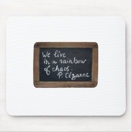 アルドワーズ08セザンヌ引用文ホワイトマウスパッド マウスパッド