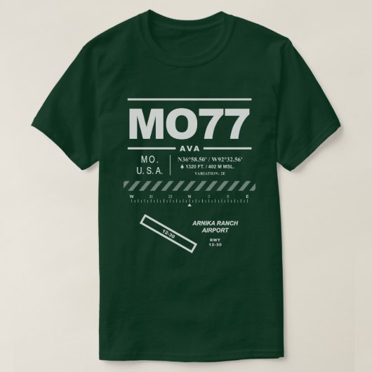 アルニカランチエアポートMO77 Tシャツ (デザイン正面)