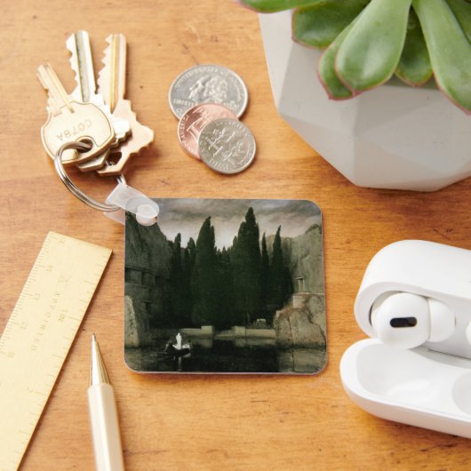 アルノルト・ボックリンの「死の島」 象徴主義芸術 キーホルダー (デスク)