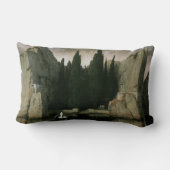 アルノルト・ボックリンの「死の島」 象徴主義芸術 ランバークッション (裏面)