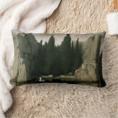 アルノルト・ボックリンの「死の島」 象徴主義芸術 ランバークッション (ブランケット)