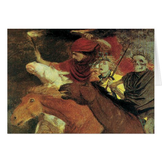 アルノルド・ベックリンによる戦争、ヴィンテージ・シンボリズム美術 (正面横)