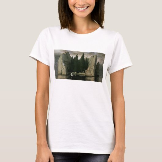 アルノルド・ベックリンによる「死の島」, シンボリズム芸術 Tシャツ (正面)