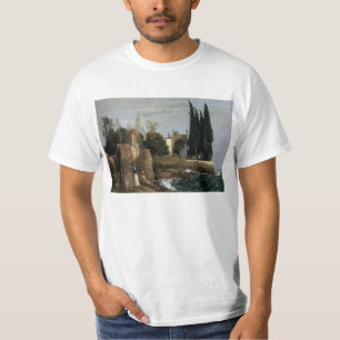 アルノルド・ベックリンによる『海辺の別荘』、象徴主義芸術 Tシャツ