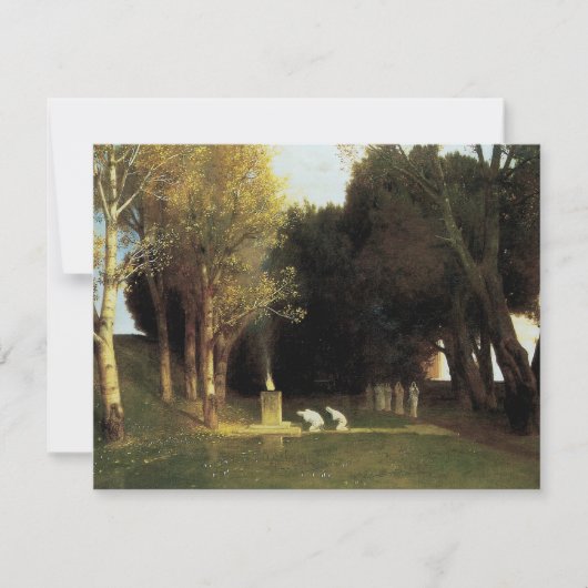 アルノルド・ベックリンによる『聖なる森』、ヴィンテージ・アート (正面)