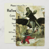 アルノルド・ベックリンの『ペスト』、ハロウィンパーティー 招待状 (正面/裏面)