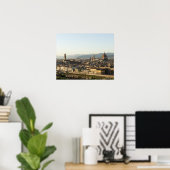 アルノ川、ドゥオモ、ポンテとのフローレンスの眺め ポスター (ホームオフィス)