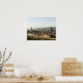 アルノ川、ドゥオモ、ポンテとのフローレンスの眺め ポスター (キッチン)