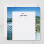 アルノ川、フィレンツェ トスカーナの風景 招待状 (裏面)