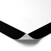 アルハムドゥリライスラム書道金ゴールドブラック ポスター (角)