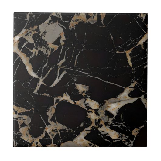 アルハンブラのタイル調和した花のパターン タイル (正面)