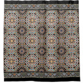 アルハンブラのタイル シャワーカーテン (正面)