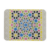 アルハンブラのモザイクデザイン、「アラビア語」 マグネット (横)