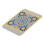 アルハンブラのモザイクデザイン、「アラビア語」 マグネット (左側)