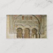 アルハンブラのライオンの裁判所のギャラリー、 名刺 (裏面)