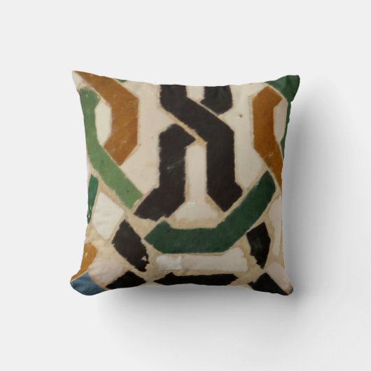 アルハンブラの壁のタイル#2 クッション (正面)