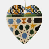 アルハンブラの壁のタイル#3 セラミックオーナメント (右)