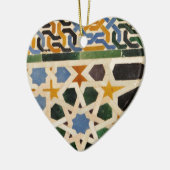 アルハンブラの壁のタイル#3 セラミックオーナメント (左)