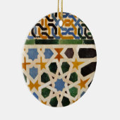 アルハンブラの壁のタイル#3 セラミックオーナメント (右)