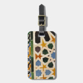 アルハンブラの壁のタイル#3 ラゲッジタグ (正面縦)