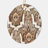 アルハンブラの壁のタイル#7 セラミックオーナメント (左)