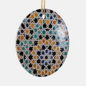 アルハンブラの壁のタイル#9 セラミックオーナメント (右)