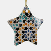 アルハンブラの壁のタイル#9 セラミックオーナメント (右)