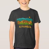 アルハンブラの夕日 2 トライブレンドTシャツ (正面)