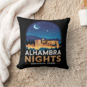 アルハンブラの夜 - スペイン グラナダ 旅行 アート クッション (ブランケット)