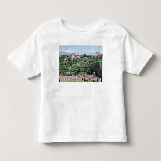 アルハンブラの宮殿の眺め トドラーTシャツ (正面)