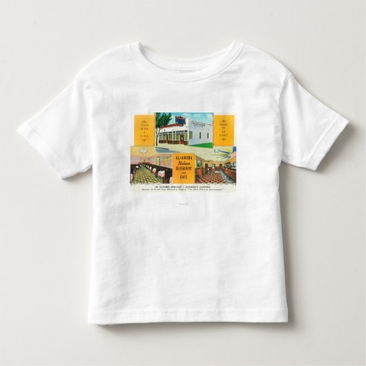 アルハンブライタリアンなレストラン及びCaf� トドラーTシャツ (正面)