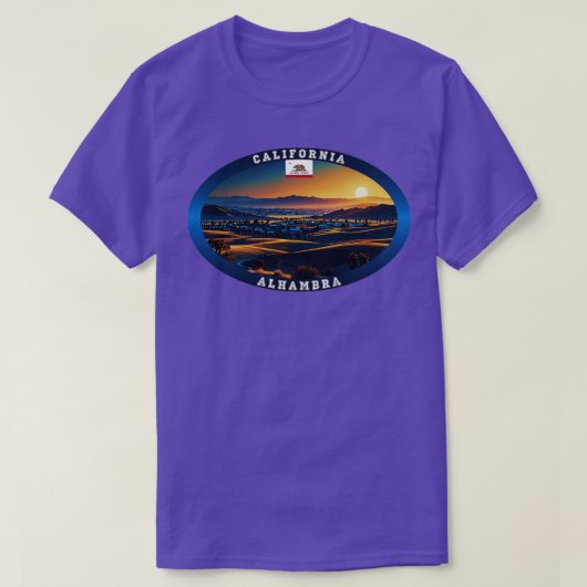 アルハンブラカリフォルニアトラベルTシャツ Tシャツ (デザイン正面)