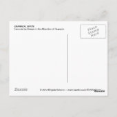 アルハンブラグラナダスペインの郵便はがき ポストカード (裏面)