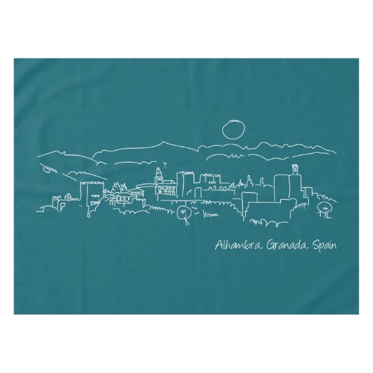 アルハンブラサンセット テーブルクロス (正面(横))