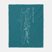 アルハンブラサンセット フリースブランケット (正面)