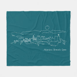 アルハンブラサンセット フリースブランケット
