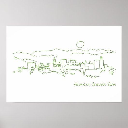 アルハンブラサンセット ポスター (正面)