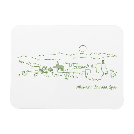 アルハンブラサンセット マグネット (横)